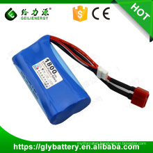 1800mAh Rechargeable 18650 7.4 volt lithium ion Battery